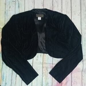 Scott McClintock Vintage Millennium 2000 Black Bolero Jacket Womens Size S